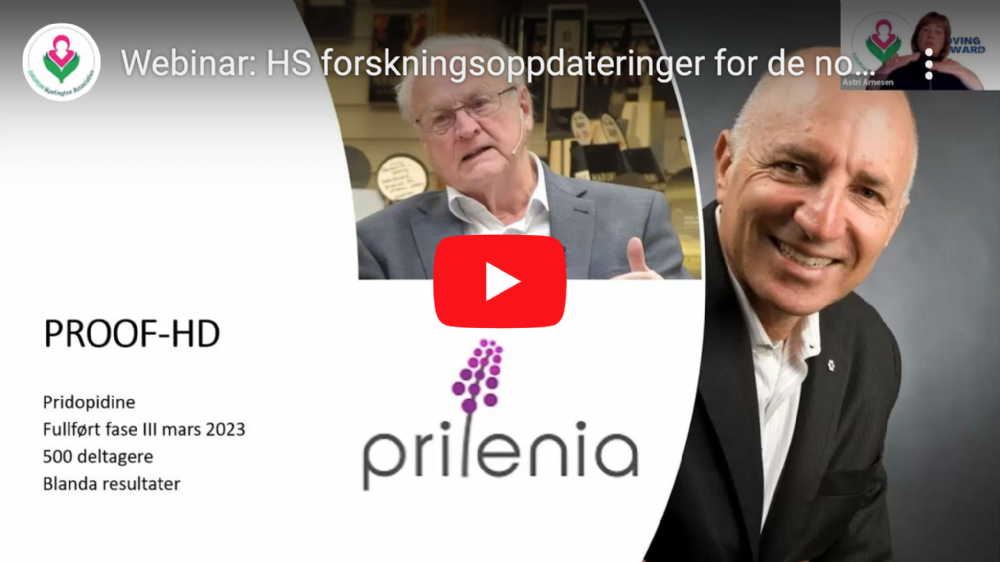 Nytt webinar om forskning på Huntingtons sykdom