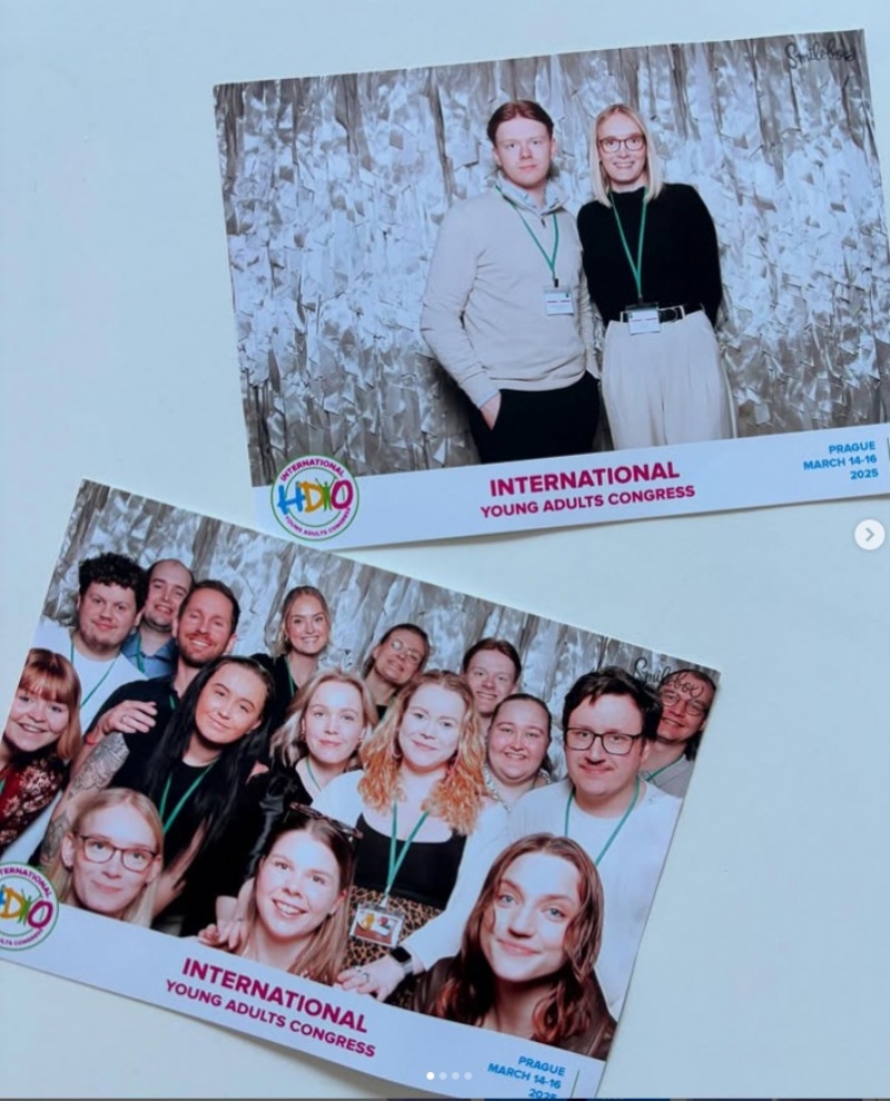 Øverst: Mats og Julie som begge er styremedlemmer i hovestyret i LHS, og ledet og organiserte den norske delegasjonen. 