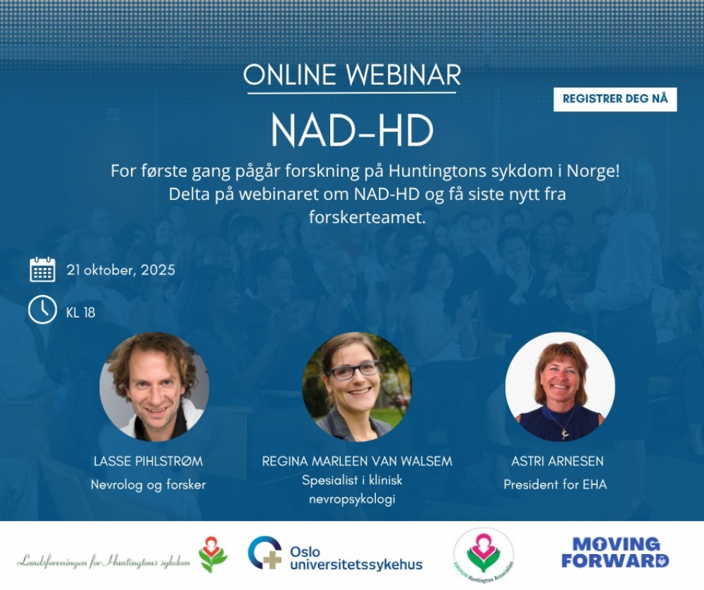 Online Webinar om NAD-HD studien tirsdag 21.oktober kl. 18.00